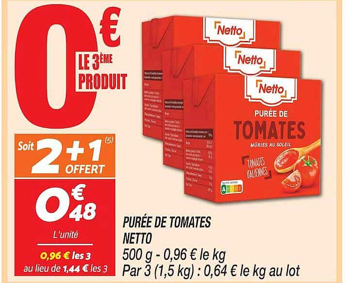 PURÉE DE TOMATES NETTO