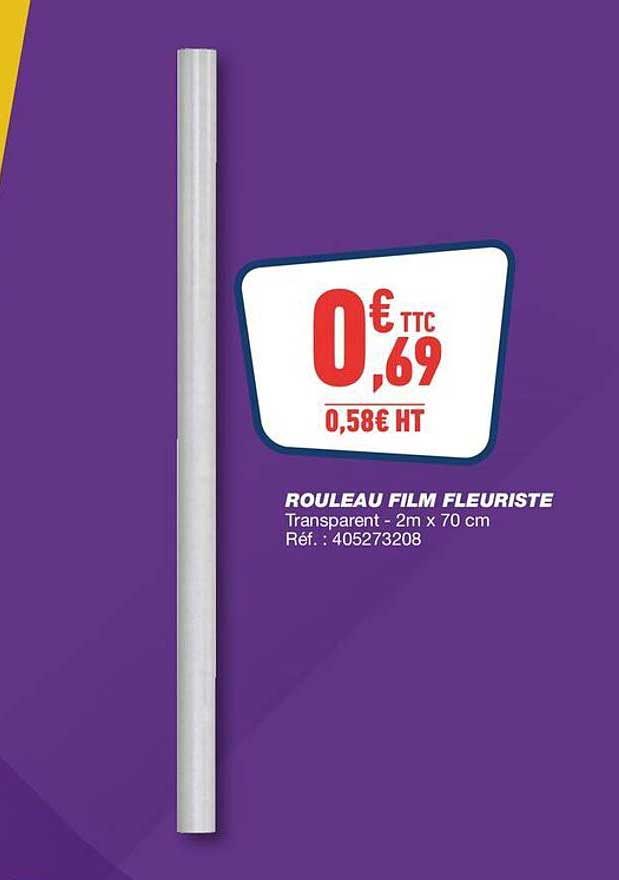 ROULEAU FILM FLEURISTE Transparent - 2m x 70 cm Réf. : 405273208