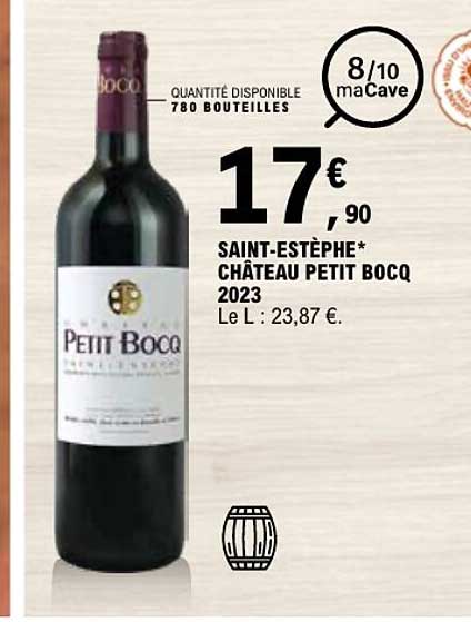 SAINT-ESTÈPHE* CHÂTEAU PETIT BOCQ 2023