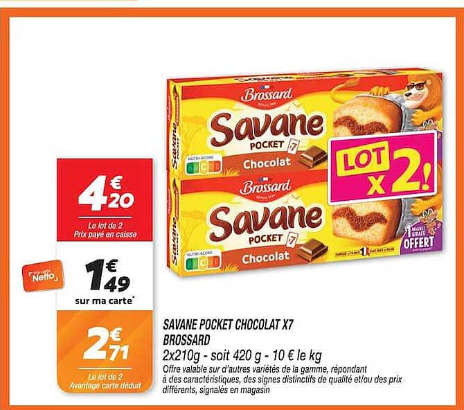 SAVANE POCKET CHOCOLAT X7 BROSSARD