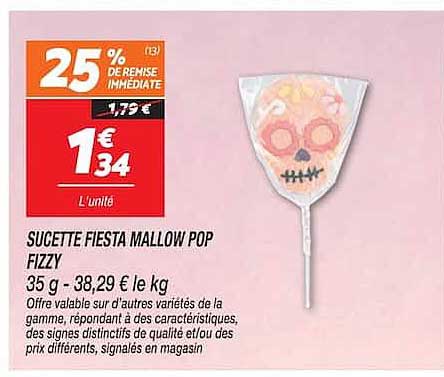 SUCETTE FIESTA MALLOW POP FIZZY