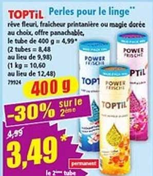 TOPTIL Perles pour le linge