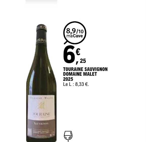 TOURAINE SAUVIGNON DOMAINE MALET 2025