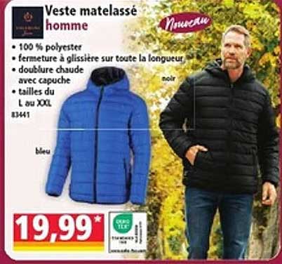 Veste matelassée homme