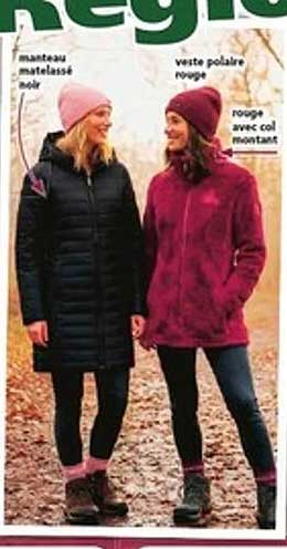 veste polaire rouge