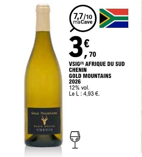 VSIG(3) AFRIQUE DU SUD CHENIN GOLD MOUNTAINS 2026