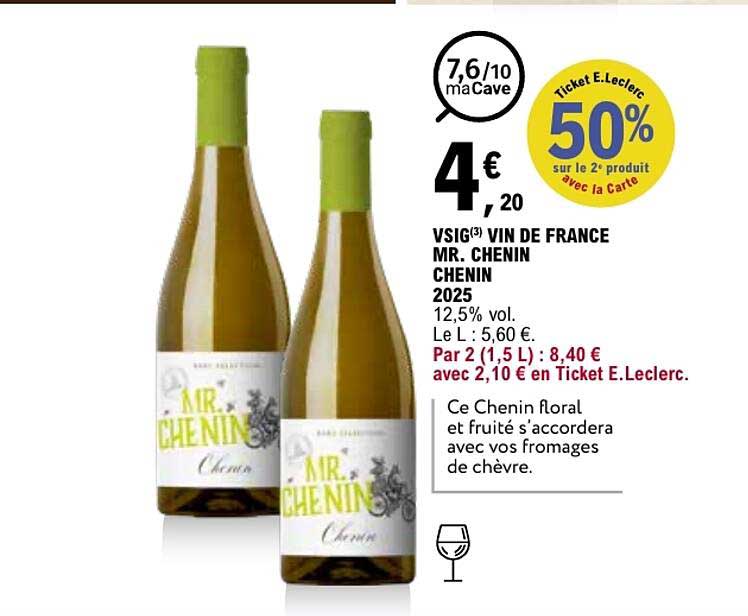 VSIG(3) VIN DE FRANCE MR. CHENIN CHENIN 2025
