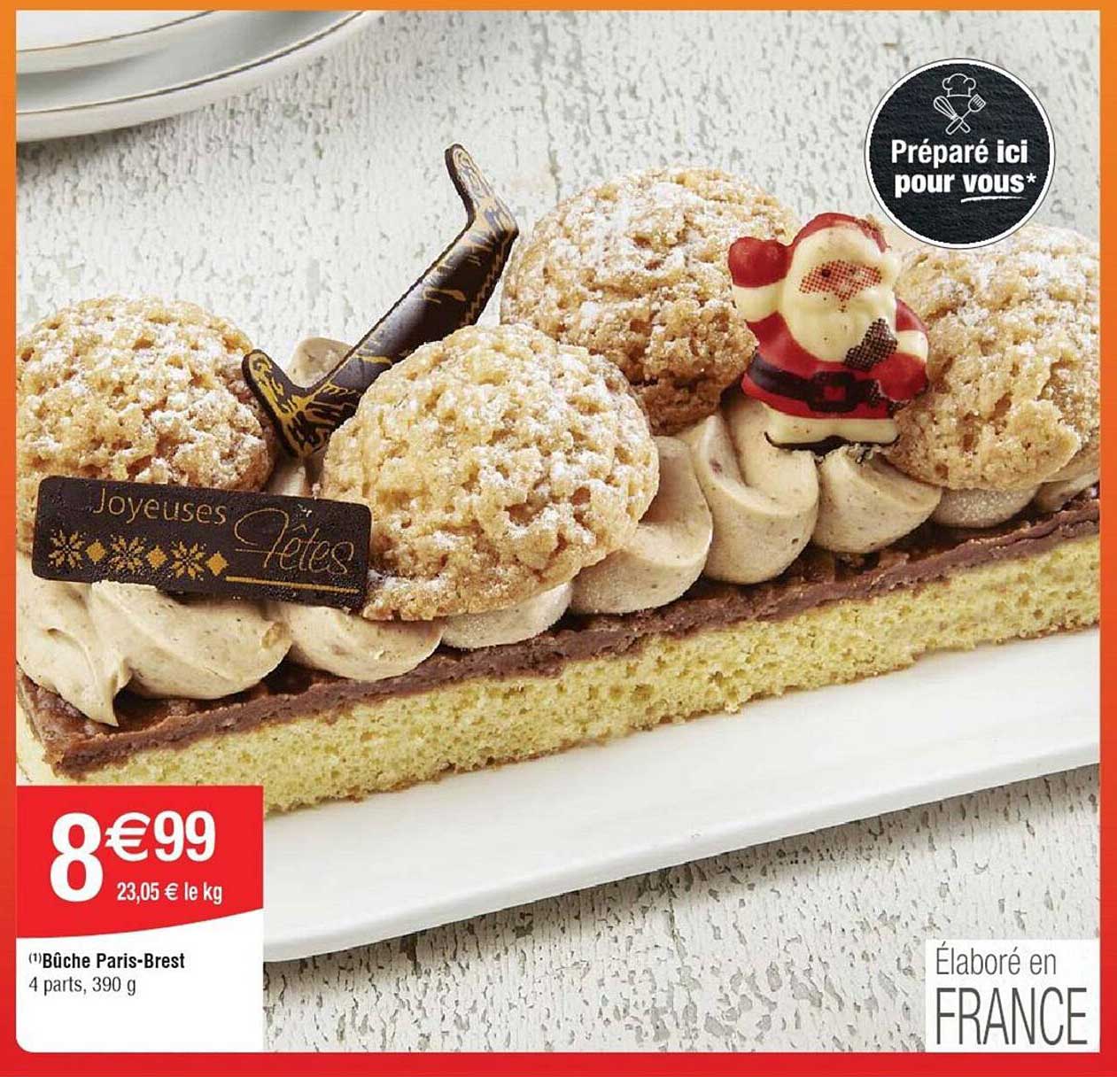 Bûche Paris-Brest