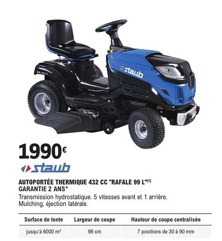 AUTOPORTÉE THERMIQUE 432 CC "RAFALE 99 L"
