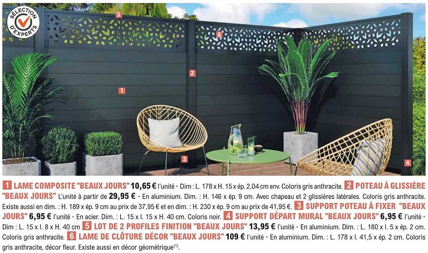 LAME COMPOSITE "BEAUX JOURS"