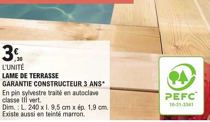 LAME DE TERRASSE