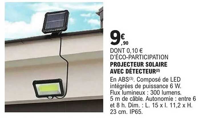 PROJECTEUR SOLAIRE AVEC DÉTECTEUR