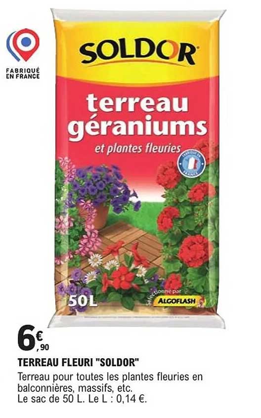terreau géraniums