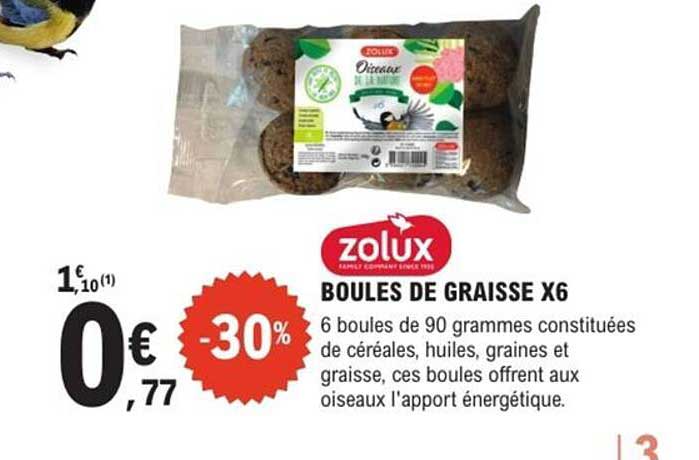 BOULES DE GRAISSE X6
