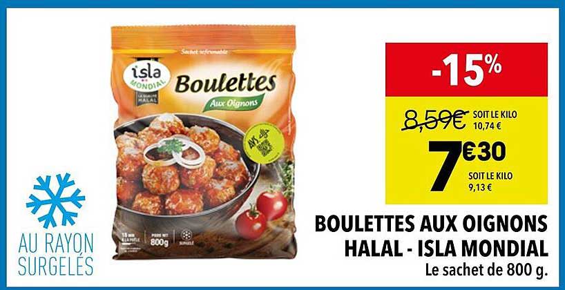 BOULETTES AUX OIGNONS HALAL - ISLA MONDIAL