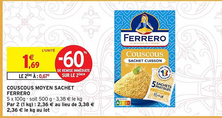COUSCOUS MOYEN SACHA FERRERO