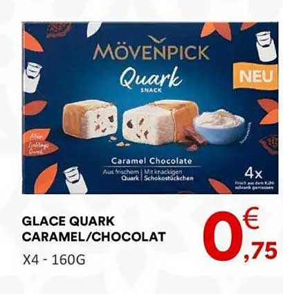 GLACE QUARK CARAMEL/CHOCOLAT