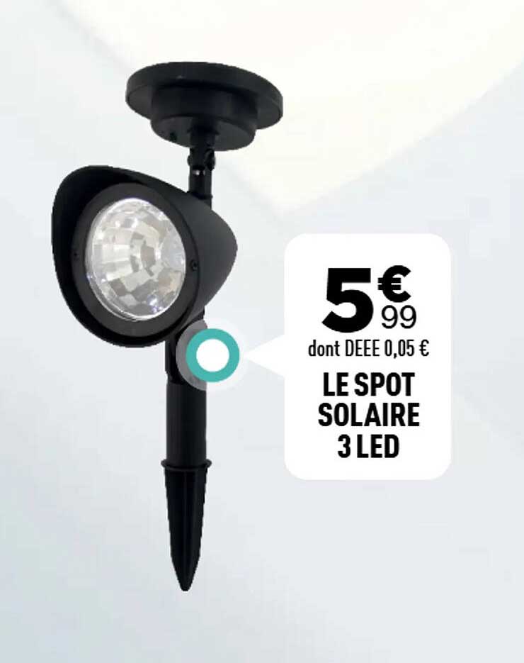 LE SPOT SOLAIRE 3 LED