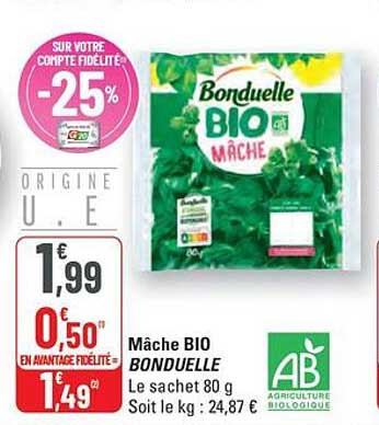 Mâche BIO BONDUELLE