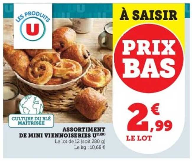 ASSORTIMENT DE MINI VIENNOISERIES U