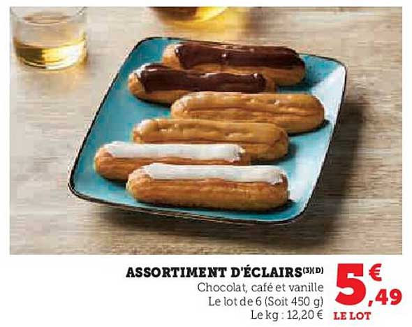 ASSORTIMENT D'ÉCLAIRS (3D)