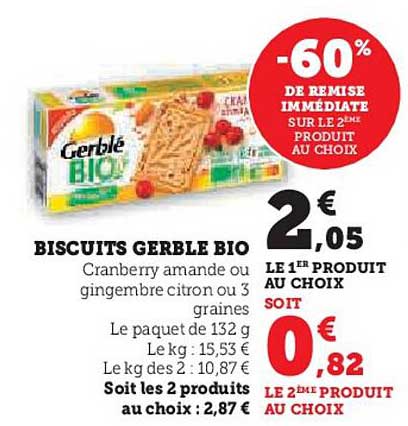 BISCUITS GERBLÉ BIO
