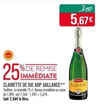 CLAIRETTE DE DIE AOP JAILLANCE**