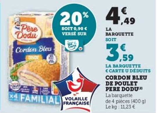 Cordon Bleu de Poulet Père Dodu