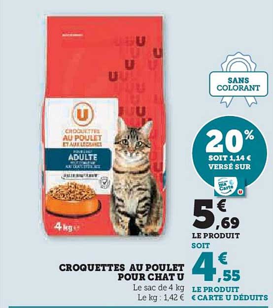 CROQUETTES AU POULET POUR CHAT U