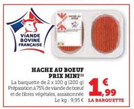 HACHE AU BOEUF PRIX MINI
