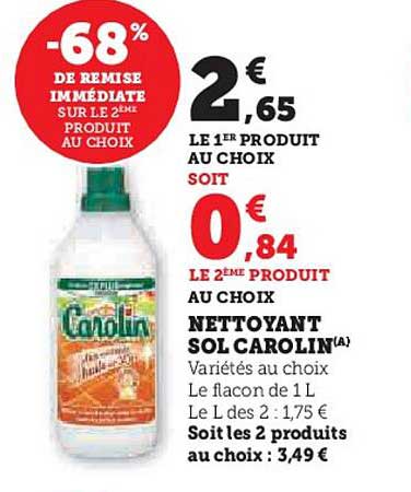 NETTOYANT SOL CAROLIN(A)