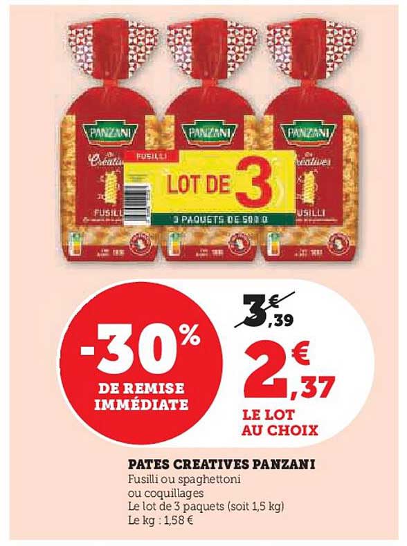 PATES CREATIVES PANZANI