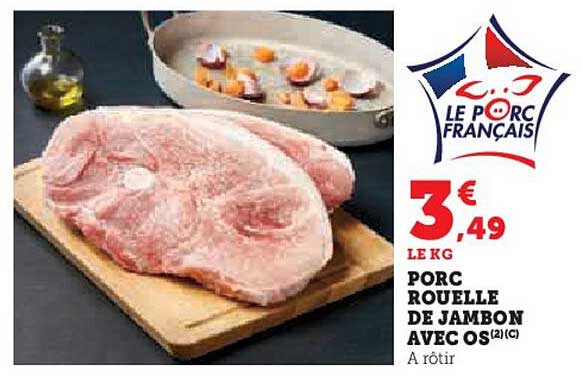 PORC ROUELLE DE JAMBON AVEC OS