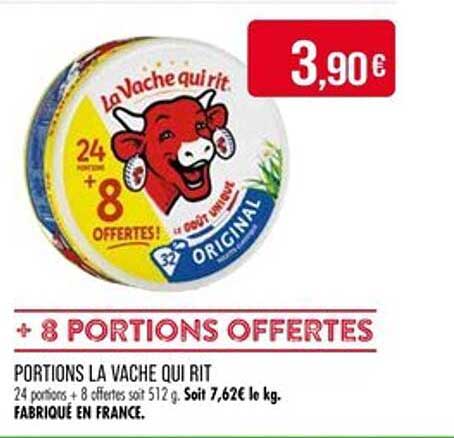 PORTIONS LA VACHE QUI RIT