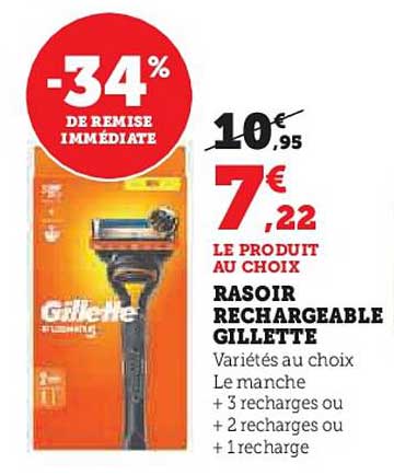 RASOIR RECHARGEABLE GILLETTE