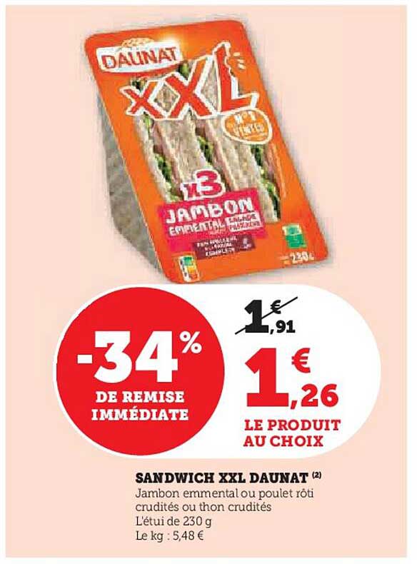 SANDWICH XXL DAUNAT