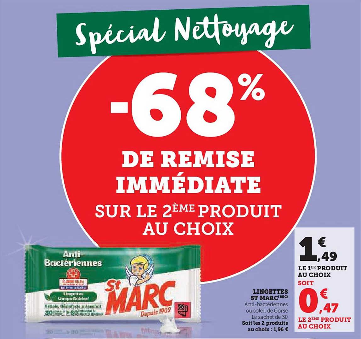 Spécial Nettoyage -68% DE REMISE IMMÉDIATE SUR LE 2ÈME PRODUIT AU CHOIX