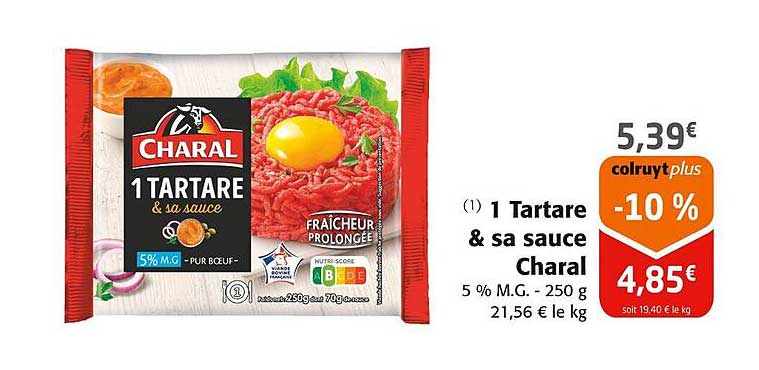 1 Tartare & sa sauce Charal
