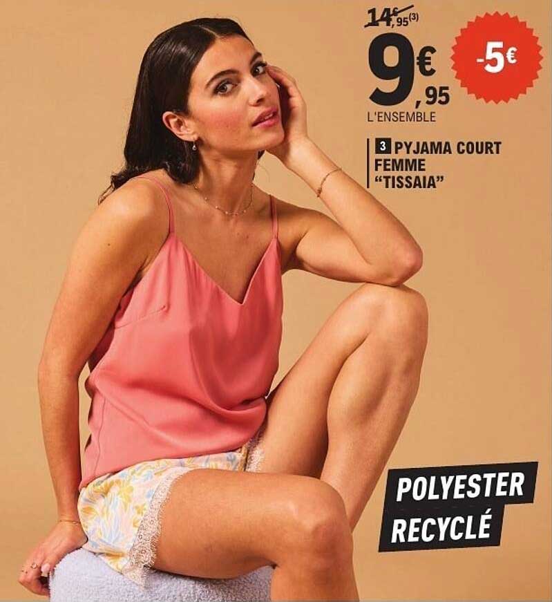 3 PYJAMA COURT FEMME "TISSAIA"