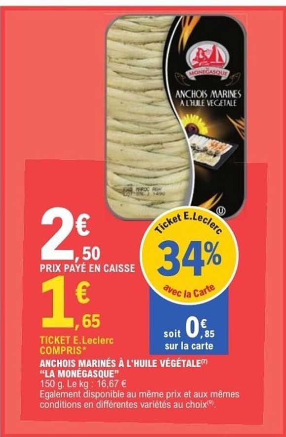 ANCHOIS MARINES À L'HUILE VÉGÉTALE® "LA MONEGASQUE"