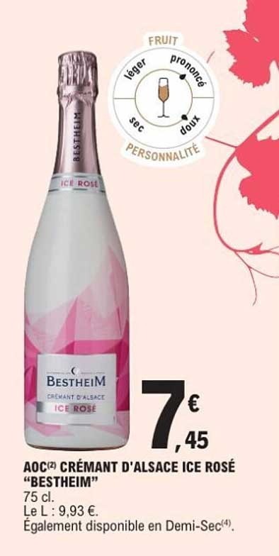 AOC Crémant d'Alsace Ice Rosé "Bestheim"