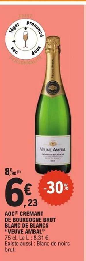 AOC Crémant de Bourgogne Brut Blanc de Blancs "Veuve Ambal"
