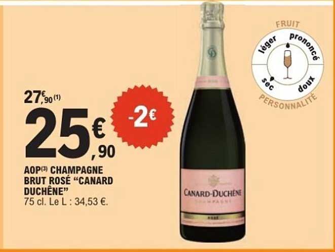 AOP Champagne Brut Rosé "Canard Duchêne"