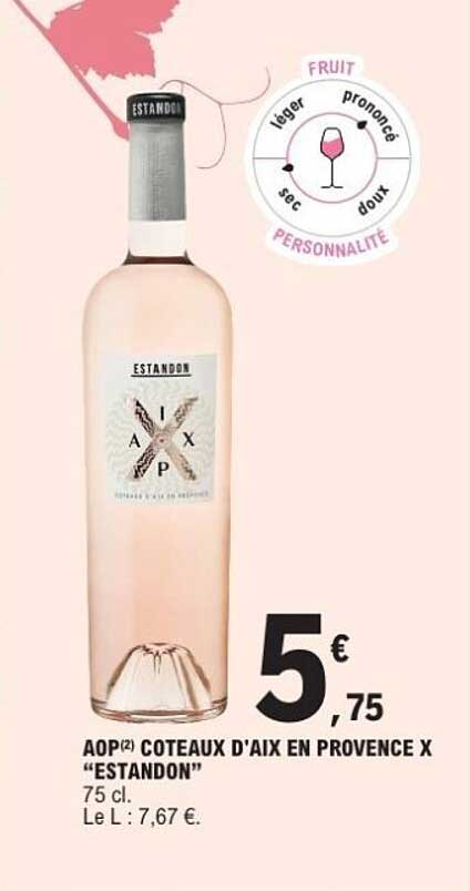 AOP(2) Coteaux d'Aix en Provence X "Estandon"