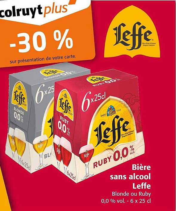 Bière sans alcool Leffe - Blonde ou Ruby