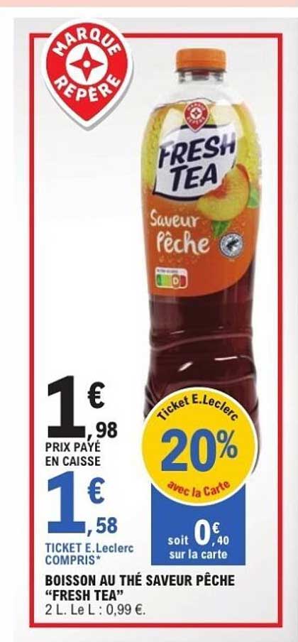 BOISSON AU THÉ SAVEUR PÊCHE "FRESH TEA"