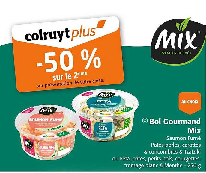 Bol Gourmand Mix Saumon Fumé ou Feta