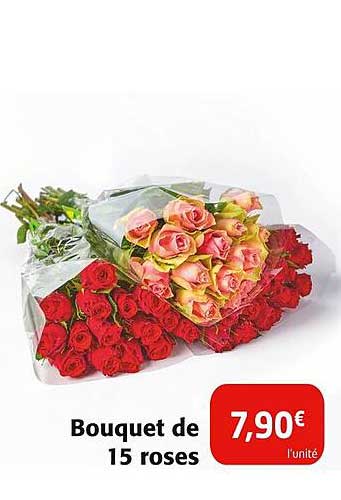 Bouquet de 15 roses