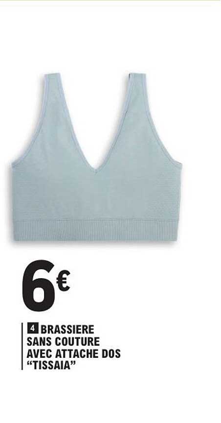 BRASSIÈRE SANS COUTURE AVEC ATTACHE DOS "TISSAIA"