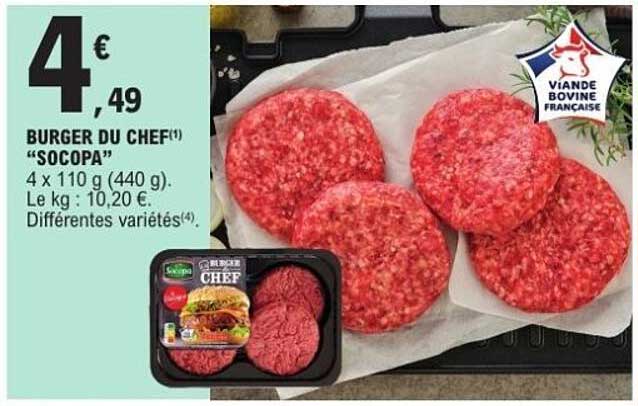 BURGER DU CHEF(*) "SOCOPA"
